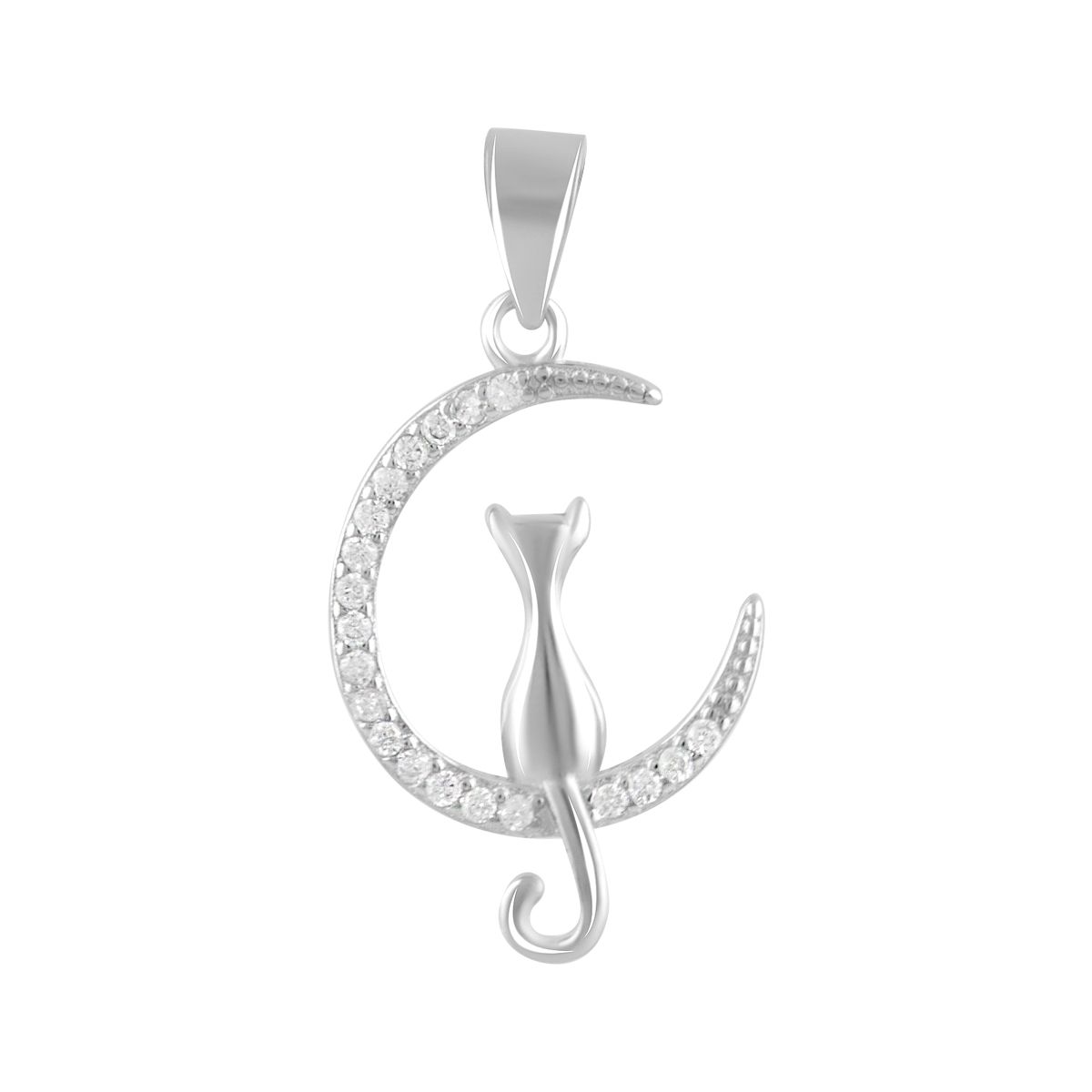 

Срібна підвіска з фіанітами (2080480) 0.98 гр. 925 проби білий