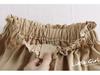 Spring/Summer 2025 Elegant Elastic Waist A-Line Button Skirt for Women
