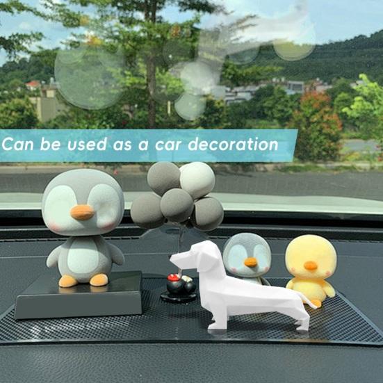 Carving Dachshund Figurine Geometric Dog Statue Animal Sculpture Home Office Desktop Bookshelf Decoration Ornament