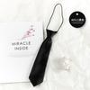 Black Lazy Zipper Tie Men's Business Dress Work Professional Tie Team Performance Studio Shirt Accessories