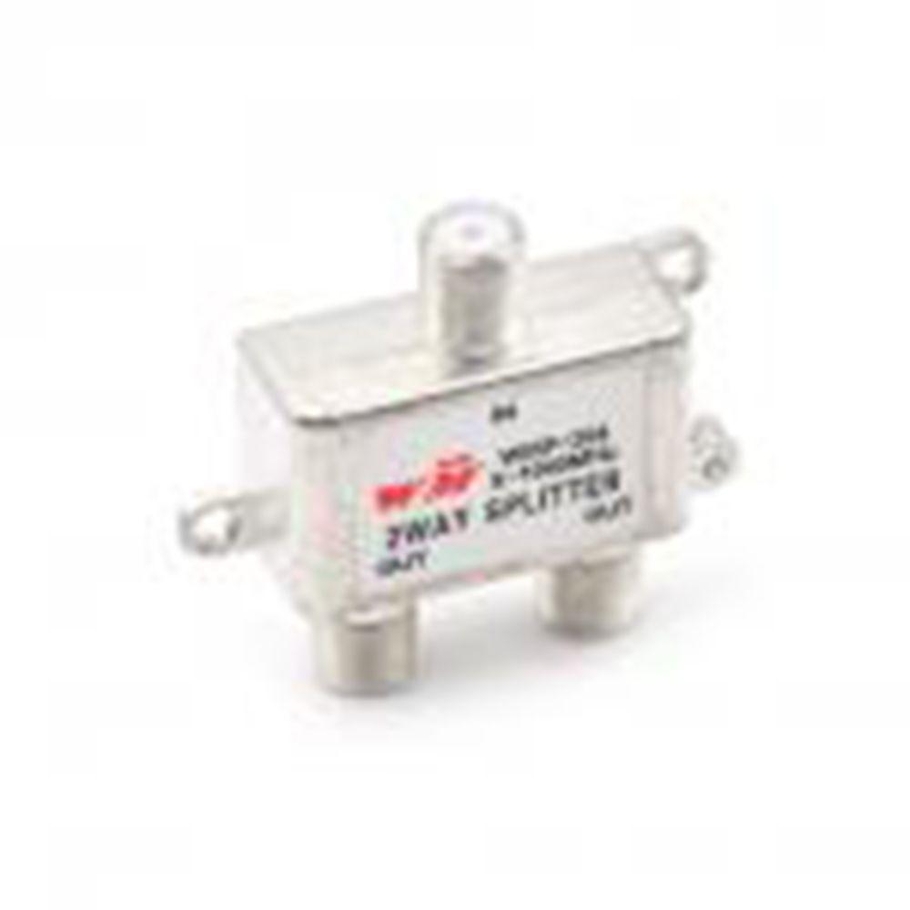 Durable 5-1000 MHz 2 Way Coaxial Cable Coax Cable TV Antenna Satellite TV Receivers Signal Split