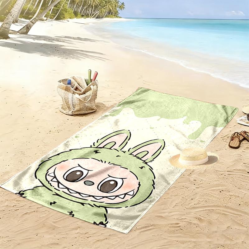 1pc LABUBU Beach Towel, Multi-functional Beach Towel for Outdoor Activities Beach Swimming and Travel