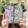 Fashion Design Dirt-resistant Phone Case For OPPO Realme C21Y/C25Y Wristband Soft case Waterproof Anti-dust Back Cover