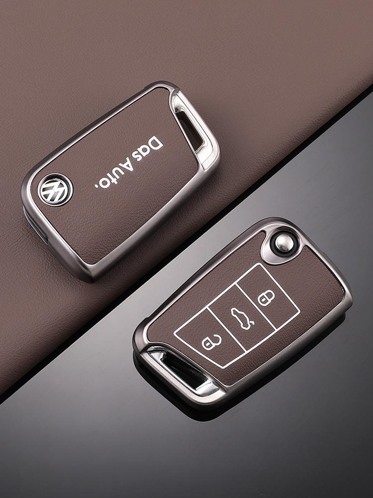 Volkswagen Sagitar TPU Leather Key Cover for Passat, Bora, Lavida, Yue Models