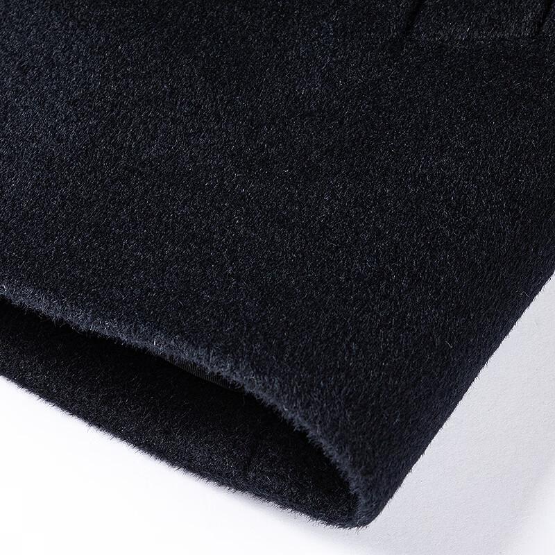 FAPAI Men's Pure Wool Detachable Down Liner Overcoat