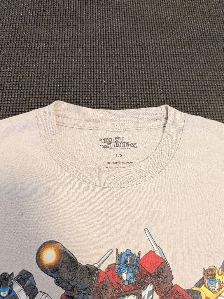 [USED] Official Vintage Transformers T-shirt, Gray, Size L