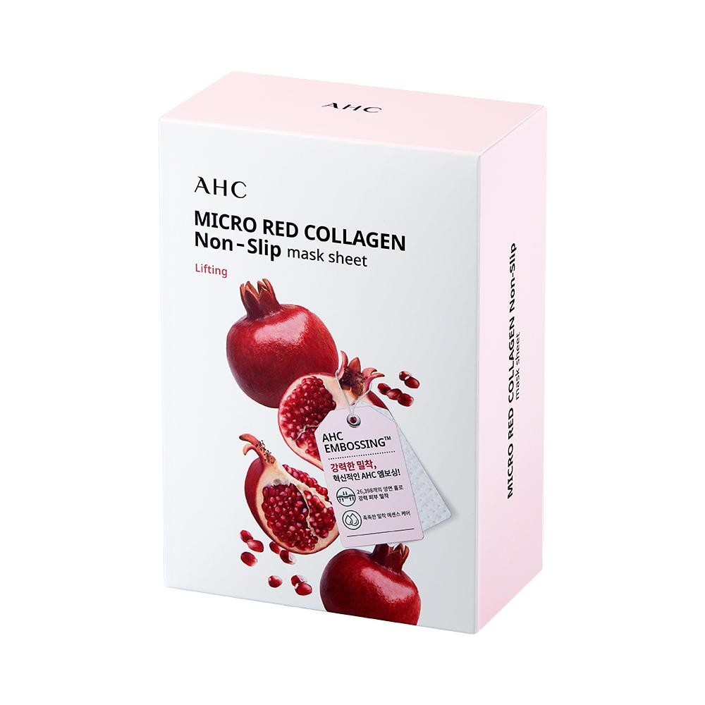 Ahc Micro Red Collagen Adhesion Mask Sheet 33ml 10 Sheets