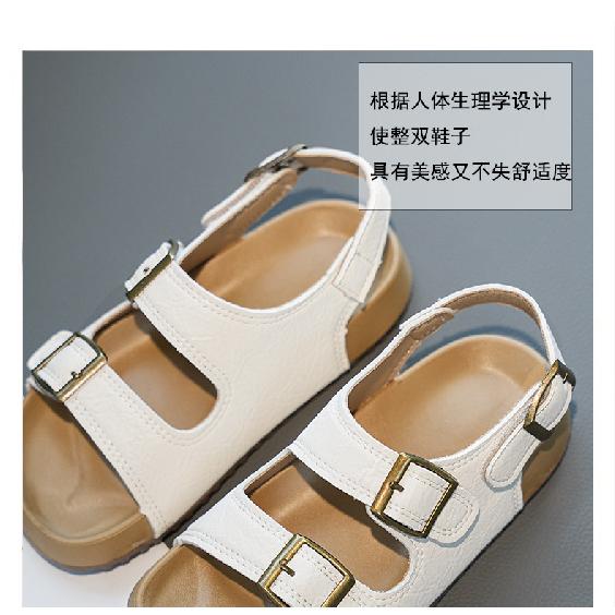 New Summer Children's Sandals Korean Style Soft Sole Beach Shoes for Kids Girls Open-Toe Casual Shoes