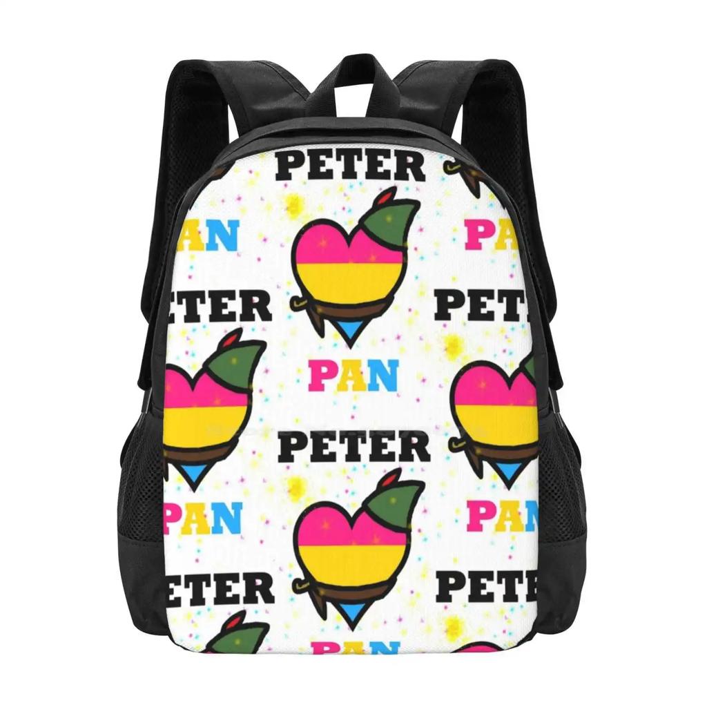 Pattern Design Bag Student's Backpack Pan Pride Pansexual Pride Lgbt