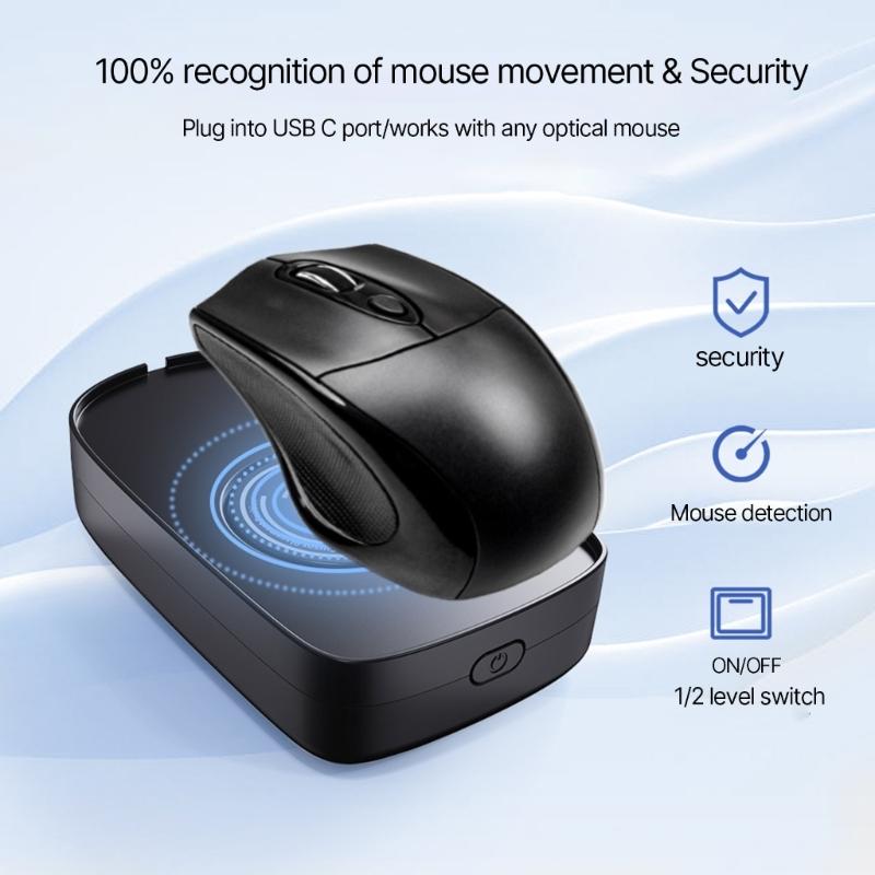 Mouse Movement Simulator Mouse Jiggler Mouse Mover Driver-Free Mouse Movement Simulation with ON/  USB Charge