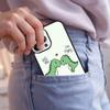 Dinosaur Couple Cat Pinch Face Phone Case For iPhone 17 Air 15 16e 14 13 Pro Max Coque 12 11 Pro Max PLUS Cover