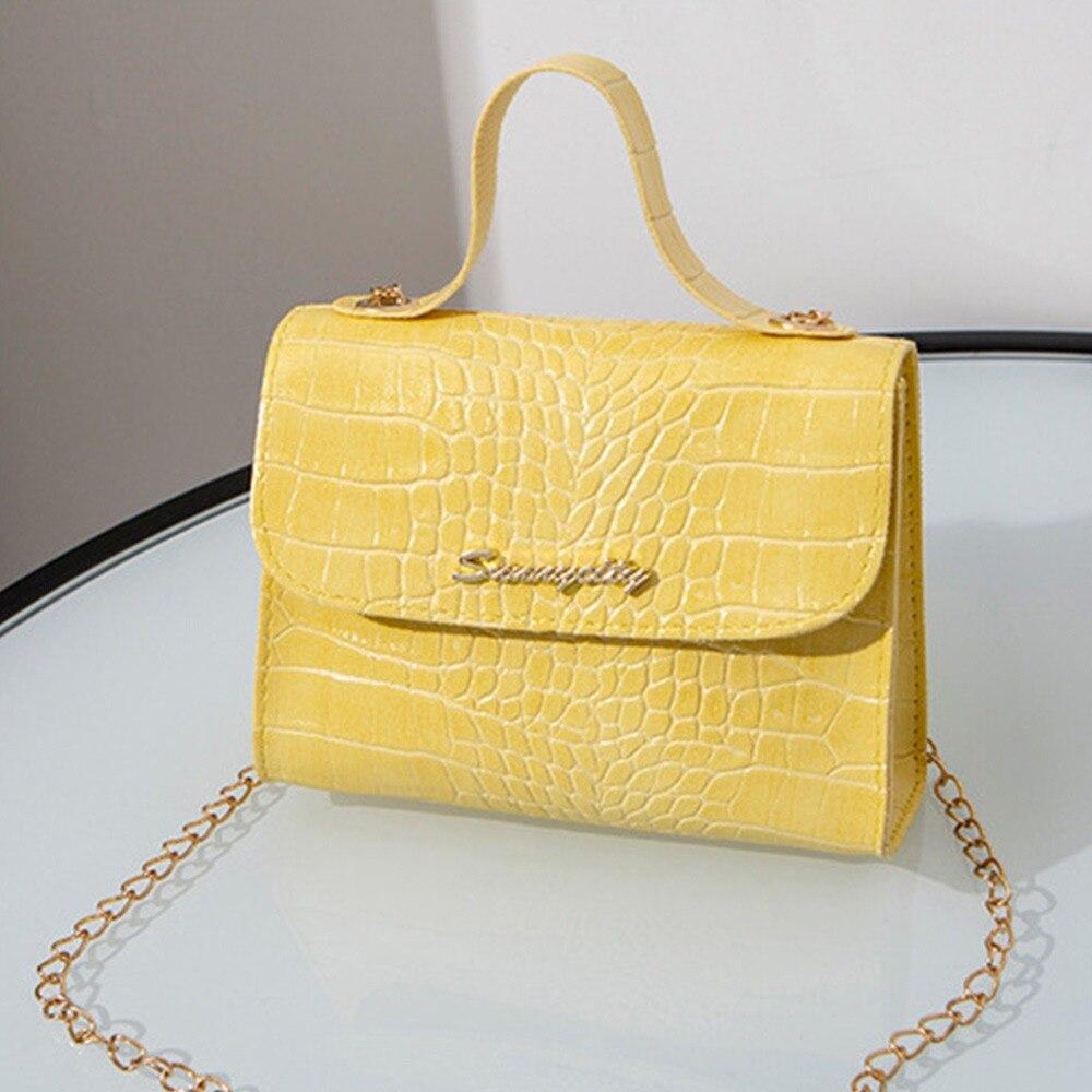 Casual Trend Women Messenger Bag Fashion Pattern Female Shoulder Bag Handbag With Chain Strap Ladies Crossbody Bags