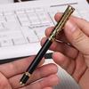 Metal Ballpoint Pens 0.5mm Fine Point Black Ink Pens with Comfort Grip for Home School Office Supplies Prize Gift
