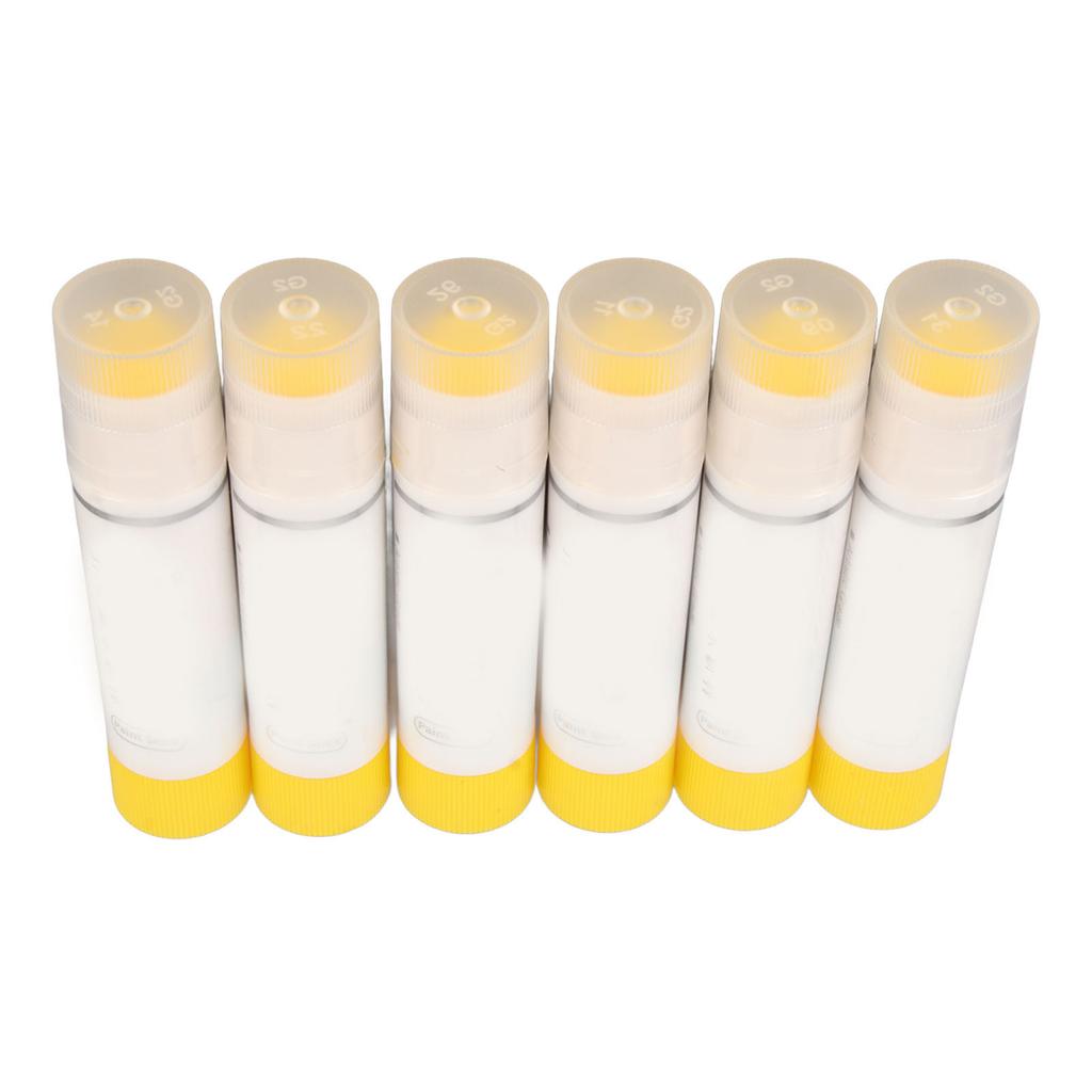6Pcs Paint Sticks Quick Drying Washable Vibrant Pure Color Easy to Use Paint Pens for Coloring Painting Doodle Yellow