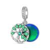 925 Silver Green Series Longing For The Tree Of Free Life Charms Beads For Women Fit Bracelet DIY Jewelry Gift
