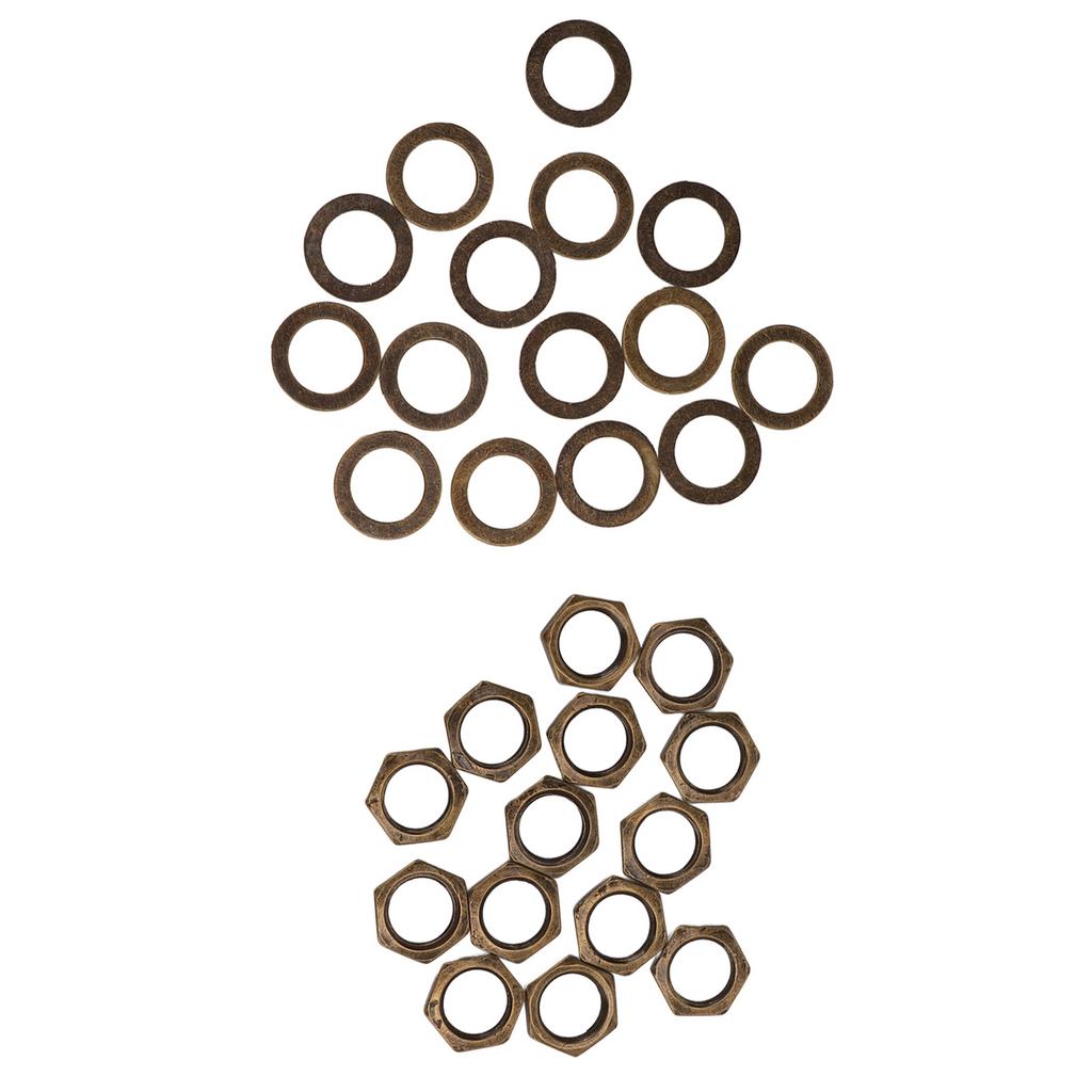 Nut Washer Kit Instrument Socket Connector Fasteners for Electric Guitar Bass M9 Female Thread