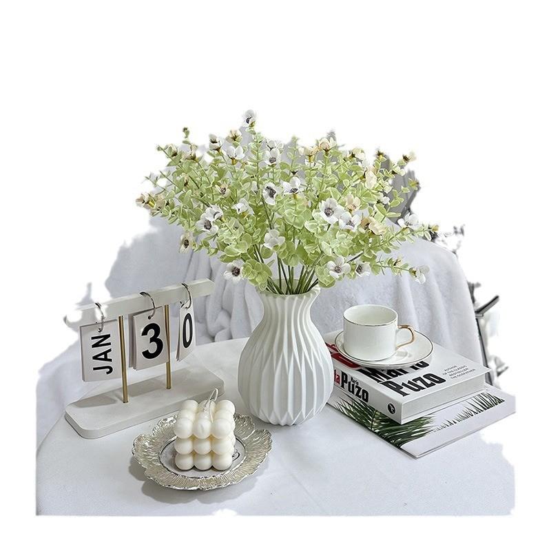 Dream Eucalyptus Blue Flower Bundle With Handmade Craft For Decoration Household