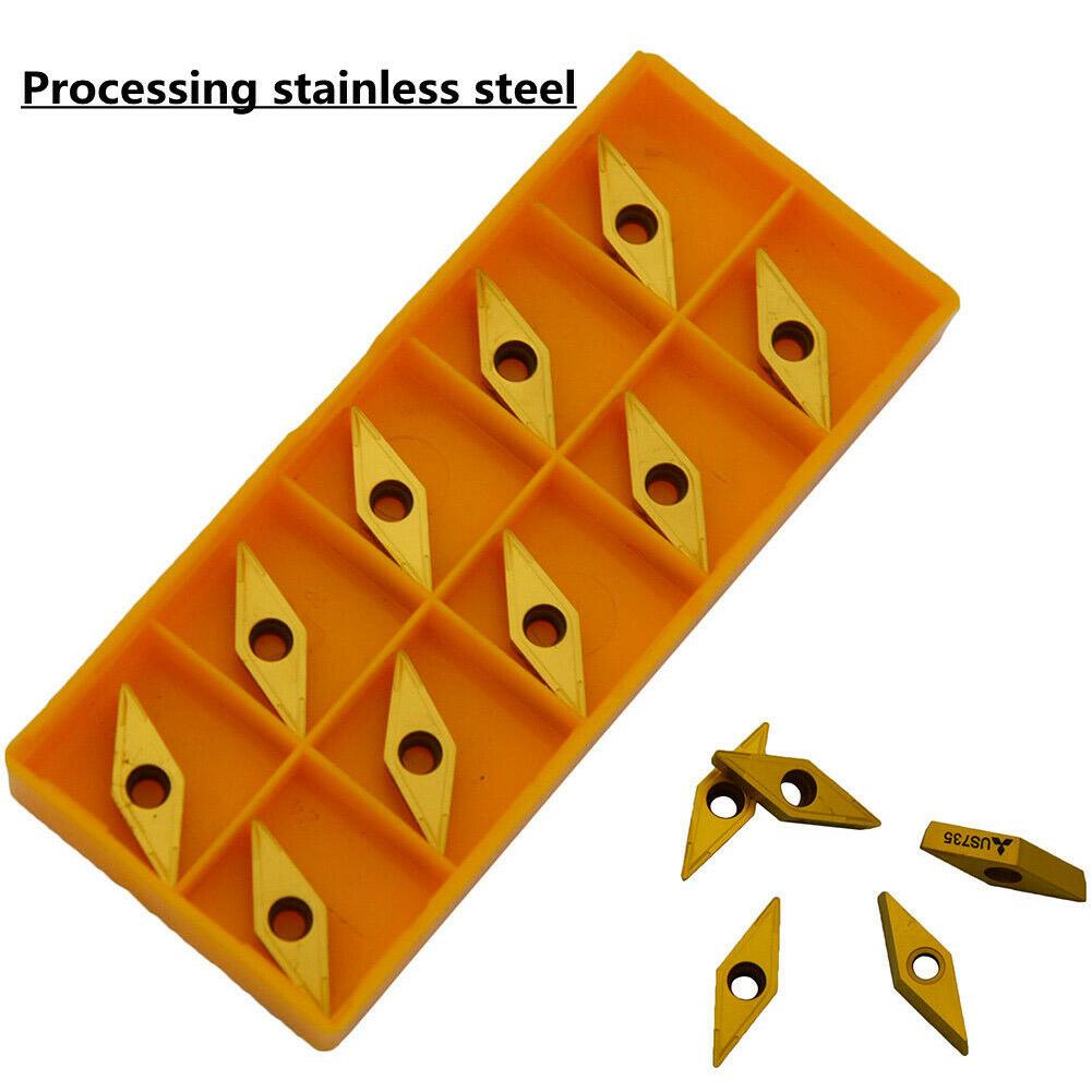 

10pcs VCMT110304 VCMT221 For Processing Steel Stainless Carbide Inserts Electronic Measuring Instrument Machinery Accessories China Mainland