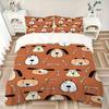 3pcs Dogs, Bones Bedding Set, Breathable and Soft, Suitable for All Seasons, Ideal for Home Use, Suitable for Bedroom Decor 21163