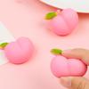 Mochi Peach Watermelon 3D Stress Relief Toy - Cute Soft Rubber Squeeze for Kids