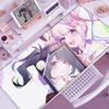 NEEDY GIRL OVERDOSE Mouse Pad Kawaii Anime Girl Large Non-slip Rubber Mousepad XXL Computer Gaming Accessories Keyboard Desk Mat