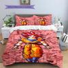 Dragon Ball Daily Use Bedding Nice Fan Gift Anime Patterned Duvet Cover Set Bedroom Ornament -xia20