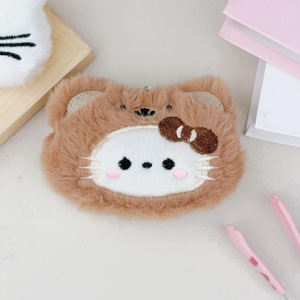 Cartoon Butter Cat Plush Keychain - Cute KT Cat Pendant Bag Charm