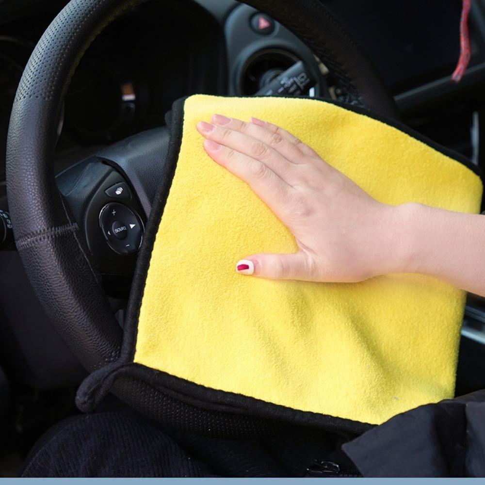 1/2/3/5 Pcs Microfiber Cleaning Towels Soft Double Layer Quick Dry Cloth for Car Window Mirror Kitchen Wiping Rag