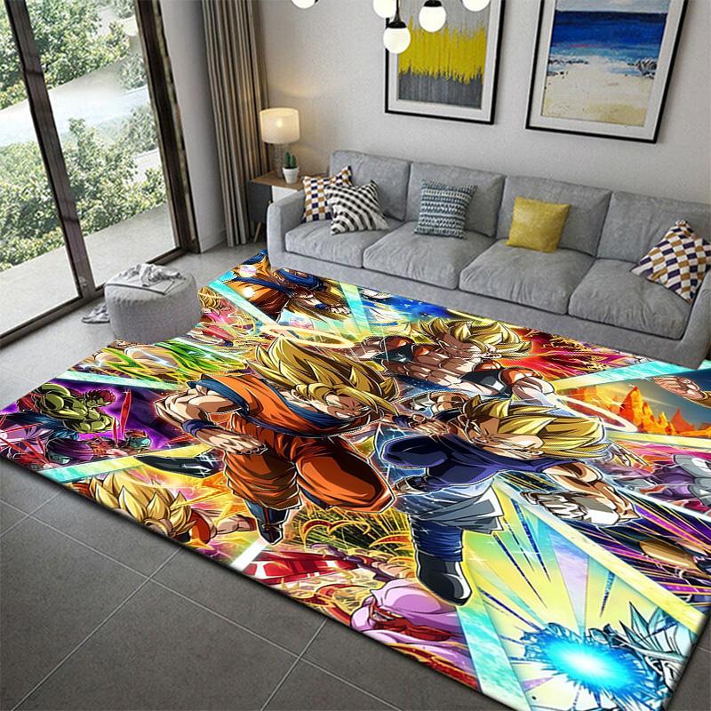 Dragon Ball Apartment Living Room Carpetanime soft washable cartoon floor carpet
