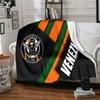 Vene-zia Fußball Flanelldecke, Weiches Polyester, Modernes Design, Ganzjahres für Camping, Reisen, Geschenke für Feiertage oder Geburtstage