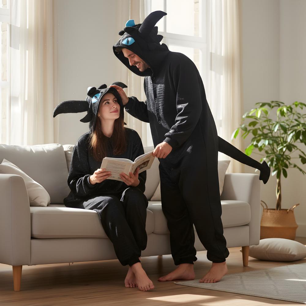 Pijama Mono Kigurumi Disfraz Bocón Azul Xl: 175 - 185Cm