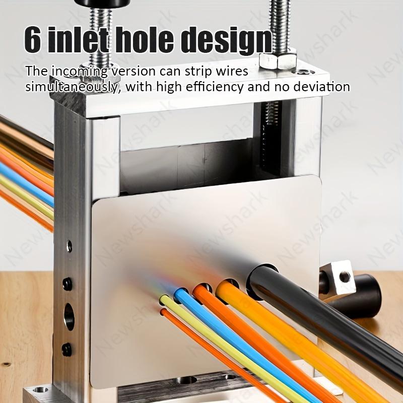 Manuelle Abisoliermaschine, Abisoliermaschine mit tragbarer Handkurbel, Abisolierwerkzeug aus Aluminium für das Kupferrecycling