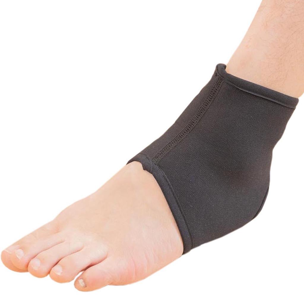 BS Bedrock Bath Ankle Support (Black) 6739-F-A - Far Infrared Black Silica Compression Sleeve, Japan Made, Unisex, Warmth & Circulation Support