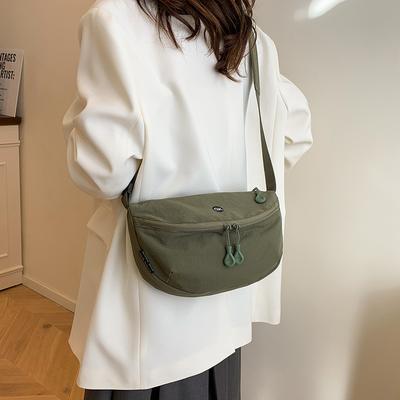 Ultraleichte wasserdichte Umhängetasche Oxford-Stoff unisex vielseitig Schulter Nylon leicht praktisch Sattel Brusttasche