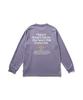 Snow Peak Living With Nature L/S T-Shirt TS-25AU009, Short Sleeve, Men's and Women's, Purple, XL