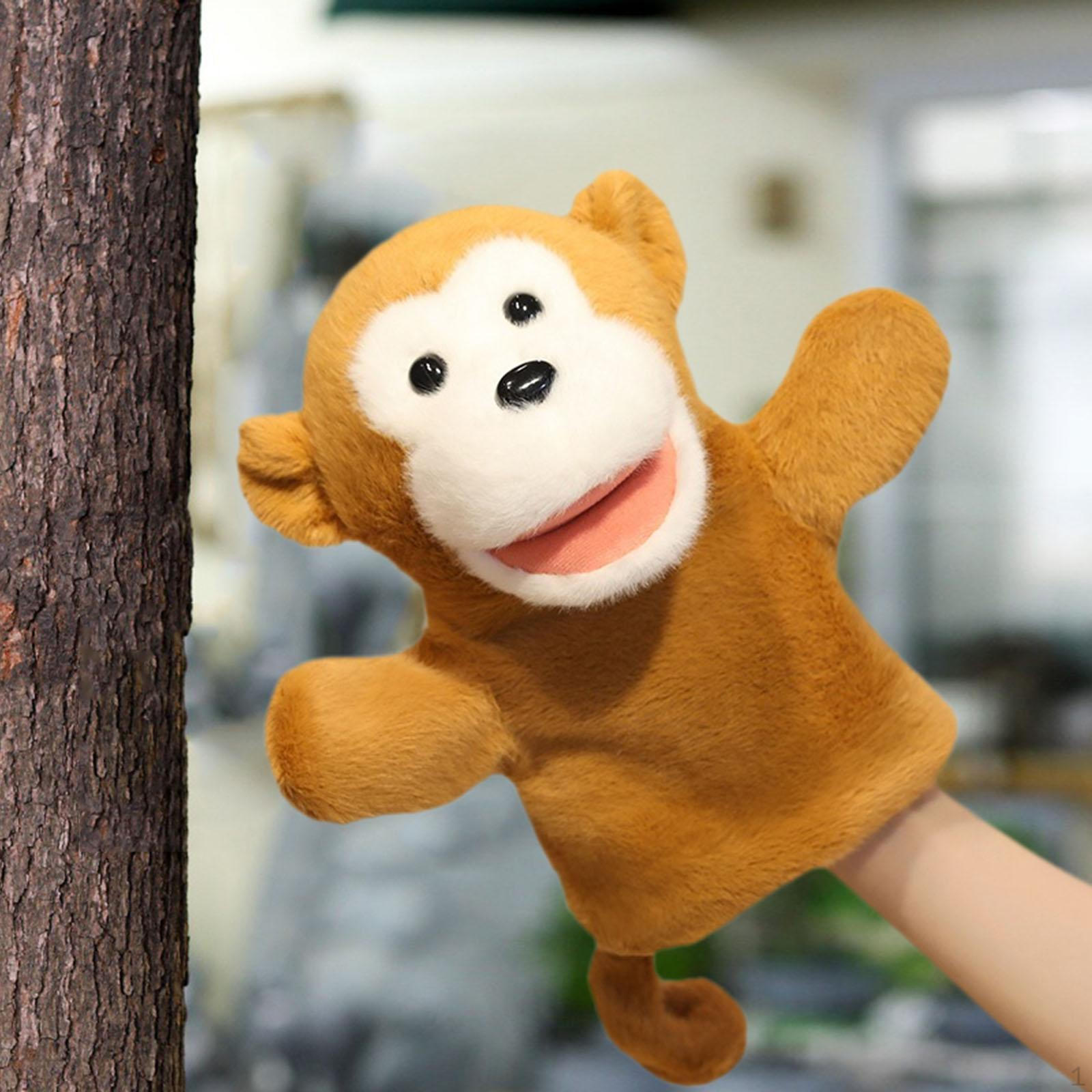 

Голова животного ручной куклы перчатки ролевая игра шутки мягкие куклы для рассказывания историй игрушка для monkey