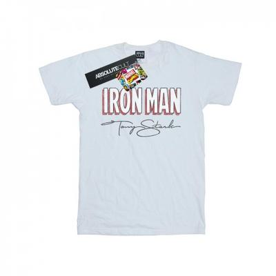 Womens/Ladies Iron Man AKA Tony Stark Cotton Boyfriend T-Shirt
