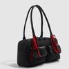 2025 New Bowling Bag Korean Blogger's Niche Versatile Boston Tote Bag Underarm Commuting Shoulder Bag Trendy