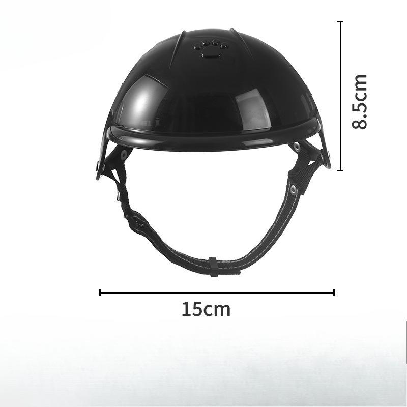 Casco per Animali Domestici, Casco per Cani, Casco di Sicurezza con Aperture per le Orecchie, Casco da Ciclo all'Aperto, Casco da Motociclista