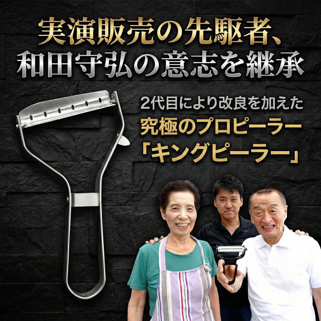 Wada Shoten King Stainless Steel 420J2 Manual Vegetable for Shredding Cabbage Peeler, All-Stainless Steel, High-Quality Blade, Peeler,