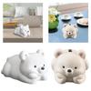 Tissue Box Cover Container Portable Decor Bear Creative Statue Support Napkin Box for Kitchen Cabinet Living Room Desktop Office