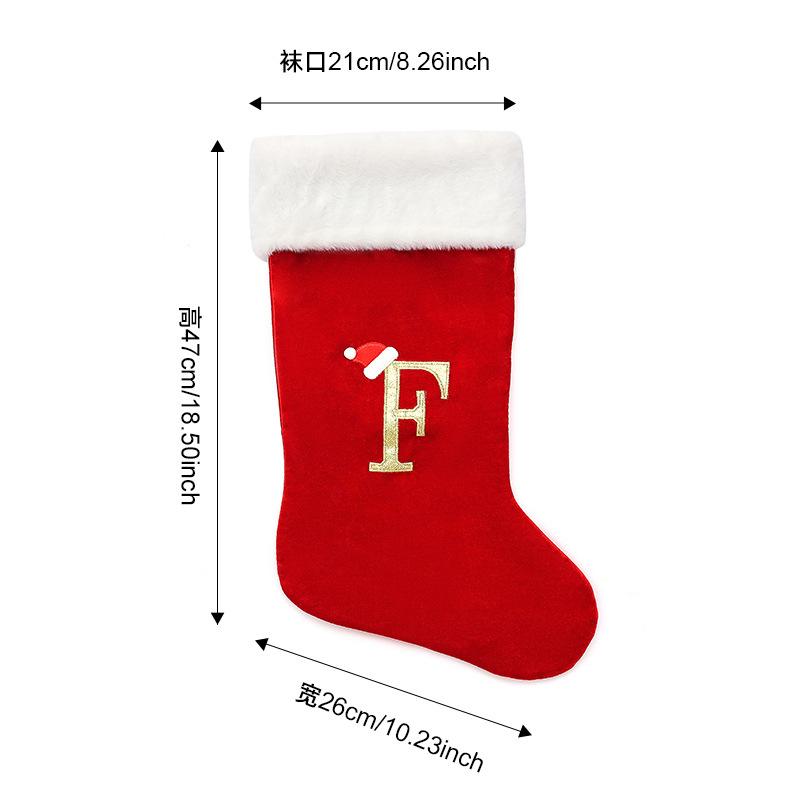 Large Christmas Stocking Christmas Decoration Cartoon Gift Bag For Kids
