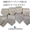 [C CRAVATTERIA] Formal Tie, Ceremonial Tie, White Silver, 100% Silk, for Weddings, Receptions, Celebrations, Parties, Ceremonies, Teflon