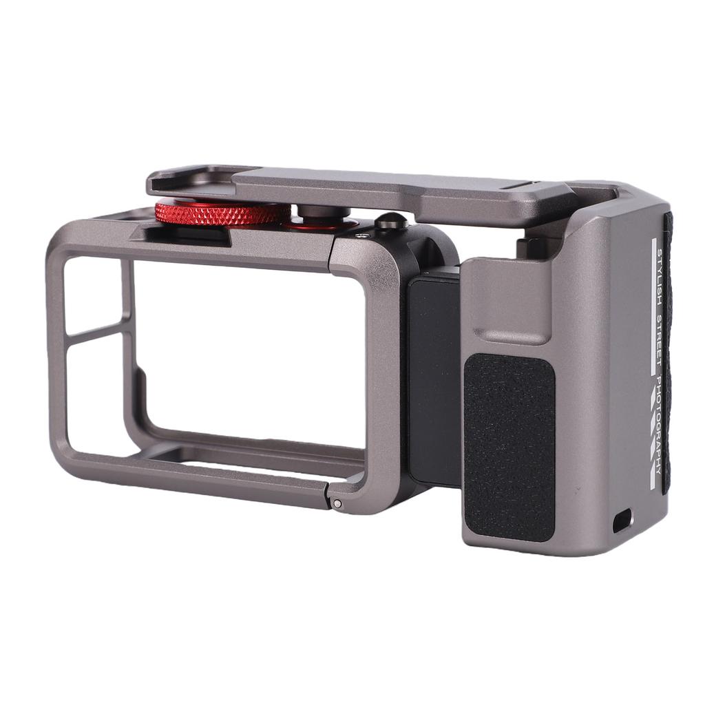 Grip Kit Fit for DJI Osmo Action 5 Pro 4 3 Camera Metal Street Photography Handle with Cage Shutter Key 1 4 Inch