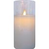 Remote-Controlled LED Glass Candle Lamp with Flickering Flame - Ideal for Romantic Home Decor and Weddings