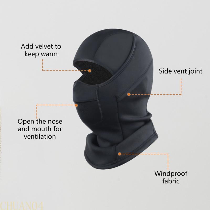A1A2 Velvets Balaclava Wind proof Sports Scarfs Winter Warm Cycling Cap for Men Women