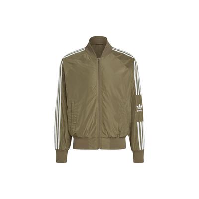 Originals Adicolor Parley Track Top With Side Stripe Logo Embroidery Men Tops Olive-Green HS2089