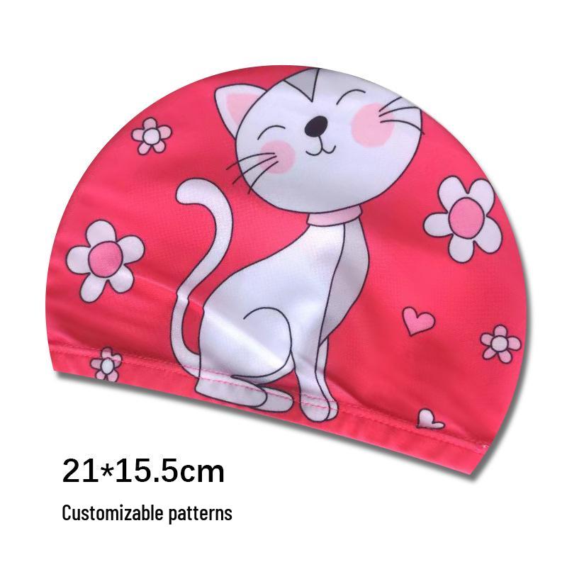 Söta tecknade badmössor för barn med öronproppar - Lös passform för pojkar och flickor