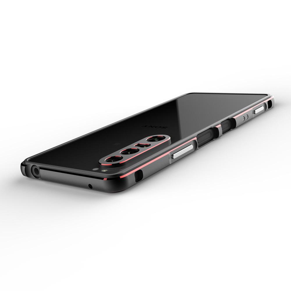 Custodia protettiva Sony Xperia 1 III/X10 III con telaio in metallo e chiusura a vite Aurora
