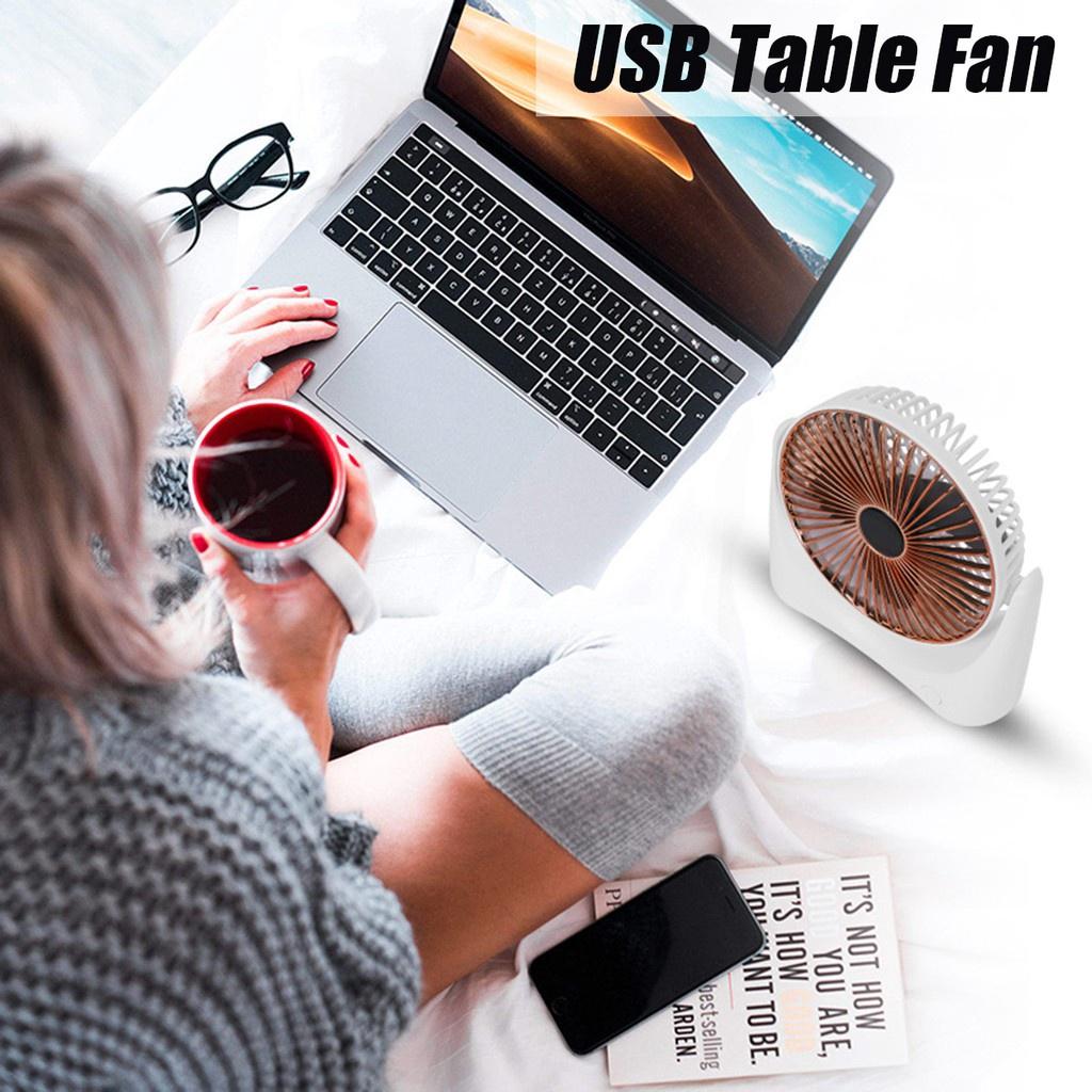 Rechargeable 5 Speeds Electric Air Circulation  Air Circulator Ventilation Fan USB Portable Cooler New